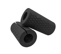 Impugnatura Fat Bar, Manubrio Fat Barbell Grip, Impugnature spesse per barra per sollevamento pesi Manico per barra fitness Pad protettivo antiscivolo in silicone, 1 paio di nero
