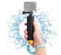 Impugnatura Galleggiante, Action Camera Impugnatura Impermeabile, Maniglia Subacquea Portatile, Bastone Selfie Galleggiante con Cinturino da Polso, Monopiede Galleggiante per Fotocamera (Giallo)