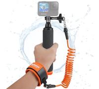 Impugnatura Galleggiante Bastone Impermeabile in Alluminio Selfie con Testa Supporto per Action Cam con Cinturino da Polso Kit Subacqueo per GoPro Hero 12 11 10 9 8 Insta360 DJI
