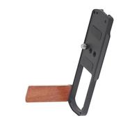 Impugnatura in lega di alluminio per stabilizzatori per maniglia della fotocamera S9 con rivestimento in silicone sicuro e accesso rapido alla batteria Staffa a L in silicone antiscivolo