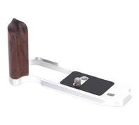 Impugnatura in legno compatibile con Sony RX1R3 RXM3, in legno di noce con base in lega di alluminio lavorata a CNC per comfort e protezione, nero e argento