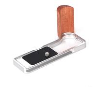 Impugnatura in legno per fotocamera Canon R50V con alluminio di precisione per base compatibile con ARCA e allineamento funzionale dei pulsanti (argento)