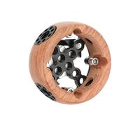 Impugnatura in legno tonda per fotocamera - rosetta con montaggio filettato M6