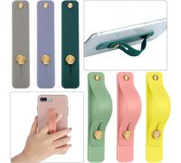 Impugnatura in pelle per cellulare, facile da installare, rimovibile e riutilizzabile, compatibile con la maggior parte degli smartphone e tablet (6