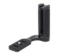 Impugnatura laterale per fotocamera, in lega di alluminio e gomma, maniglia laterale universale, facile da attaccare con piastra per viaggi