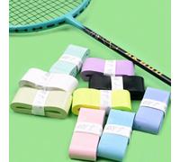Impugnatura morbida in PU per racchetta da badminton, antiscivolo, assorbente del sudore, assorbente degli urti, avvolgimento per l'allenamento nero,Bianco,rosa,Azzurro cieloPoliuretano