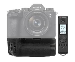 Impugnatura per batteria compatibile con Sony A9 III e A1 II sostituisce VG-C5 con timer di scatto remoto verticale e multifunzione