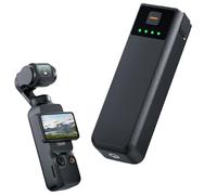 Impugnatura per batteria da 5000 mAh per DJI Osmo Pocket 3, maniglia di ricarica portatile con cella ad alta densità 21700, ricarica pass-through da 10 W, prolunga la durata della batteria a 360