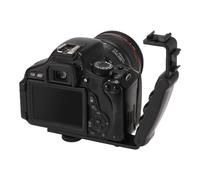 Impugnatura per fotocamera con flash e videocamera L con 2 attacchi standard laterali per slitta a contatto caldo per il supporto DSLR