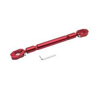 Impugnatura per manubrio moto 7/8 "22mm Staffa di bilanciamento regolabile per barra trasversale Rafforzare la barra della leva di rinforzo Perno di sterzo moto(Red)