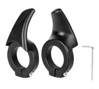 Impugnatura per manubrio per mountain bike, a forma di Deputy, in nylon, adatta per manubri rotondi standard da 22 mm e 2 mm, include chiave esagonale per il montaggio (breve deputato)