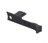 Impugnatura per pollice in metallo per fotocamera digitale Leica-Q3/Q2, impugnatura ergonomica leggera dedicata per slitta a caldo, supporto per pollice, presa migliorata (nero)