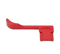 Impugnatura per pollice per fotocamera in lega di alluminio - Compatibile con fotocamera A7CR e A7CRII - Accessorio copertura hot shoe CNC (Rossa)