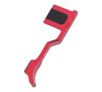 Impugnatura per Supporto Pollice della Fotocamera con Copertura Hot-Shoe, Design Ergonomico in Alluminio per X T50, Leggera e Protettiva, 1 unità (Rosso)
