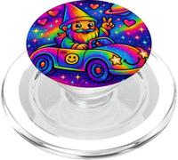 Impugnatura per telefono con gnomo colorato con design Cosmic Sky PopSockets PopGrip per MagSafe