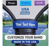 Impugnatura personalizzata per racchetta da pickleball: accessori personalizzati per l'impugnatura, cinghia per racchetta personalizzata - nome/testo personalizzato, impugnatura in gomma durevole per