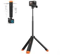 Impugnatura sospesa, 4 in 1, impermeabile, per selfie estensibile, selfie stick portatile, compatibile con fotocamere Go Pro Hero 13 ~ 3 + DJI Action 5 Pro Action 4/3 Insta360 Action