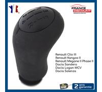 Impugnatura Velocità 5 + R Nero Pinze Per Clio 3 Kangoo 2 Megane 2 Scenic 2