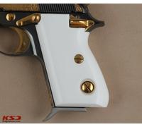 Impugnature acriliche bianche compatibili PUMA marca KSD Beretta mod 70 - 70 ...