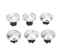 Impugnature analogiche in metallo Stick levette in lega di alluminio Joystick metallico Accessori per console di gioco per controller Edge Pro Set da 6 pezzi (Argento)