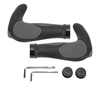 Impugnature in gomma resistente con bloccaggio bilaterale con manubrio in corno di bue da montagna da 22,2 mm