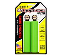 Impugnature In Silicone Chunky ESI 130Mm VERDE Per Mountain Hybrid Flat Bar Road
