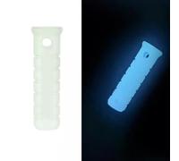 Impugnature luminose in plastica per canne da immersione da 8 mm con Noise Maker e foro per cordino (blu)