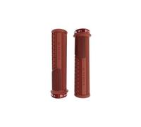 Peaty's Monarch Pro Mountain Bike Impugnature - Knurl per Controllo di Precisione, Dual Compound con Nucleo Ammortizzante, BMX, E-Bike & MTB - Spesso 32-34mm, Rosso Mattone