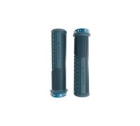 Peaty's Monarch Pro Mountain Bike Impugnature - Texture Fungo per Comfort sul Trail, Dual Compound con Nucleo Ammortizzante, BMX, E-Bike & MTB - Spesso 32-34mm, Blu Tempesta