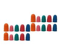 Impugnature Per I Pollici 20 Pz Ditali in Gomma Copertura Della Punta Delle in Lattice Lettino Per Le in Silicone Plettri Per Chitarra Preservativo Per Le Gomma Fluorurata Opera