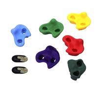 Impugnature per le mani di arrampicata, gradini di roccia da playset, pareti per alberi, design sicuro per basi, opzioni a forma multipla, 1 set, allenamento per l'avventura del parco palestra per pal