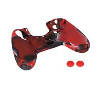 Impugnature per levette analogiche del controller PS4, cover in silicone per controller di gioco con design a rilievo, presa comoda, superficie