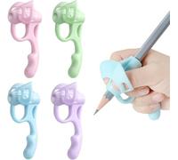 Impugnature per matite per bambini per scrittura a mano, supporto per matite in silicone a 5 dita, strumenti di aiuto per la scrittura a mano dei bambini, comode pinze per matita per principianti,