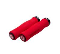 Coppia di grip sram contour gommapiuma lock on rosso nero