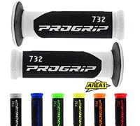 Impugncompatibile con e in gomma Progrip 732 Road in diversi colori (incluso adesivo Area1) (nero + bianco)