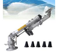 Impulse Impact Irrigatore d'acqua per irrigazione agricola, spruzzatore rotante a 360° con asta a turbina a vortice per irrigazione di grandi aree in frutteti e forestali