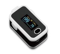 Impulso Ossimetro Di Dito SPO2 & Cardiofrequenzimetro Bianco, 2 Batterie Incluse