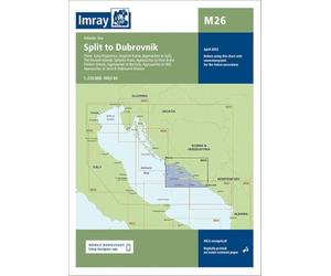 Imray Chart M26: Split to Dubrovnik: 26