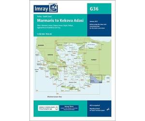Imray G Series G36 Turkey - South Coast (Map) Imray G Charts