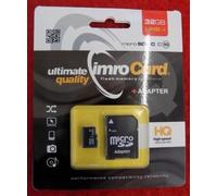 Imrocard Scheda di Memoria HQ 32GB UHS-I Mirco SDHC con Adattatore Classe 10 Adp