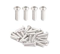 IMSCREWS 25 viti a testa esagonale M6 x 2,5 cm, in acciaio inox 304, filettatura completa