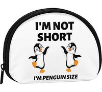 I'MShort I'M Penguin Sized Women And Girls Cute Fashion Coin Purse Wallet Bag Change Pouch Key Holder