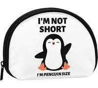 I'MShort I'M Penguin Sized Women And Girls Cute Fashion Coin Purse Wallet Bag Change Pouch Key Holder