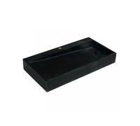 Imso ceramiche - Lavabo Rettangolo Basalto Nero - ISLAREBNE