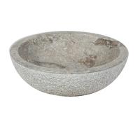Imso ceramiche - Lavabo Rotondo Grigio grezzo in marmo - ISLATOGRI