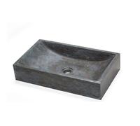 Imso ceramiche - Lavabo Simmetrie Nero in marmo - ISLASINER
