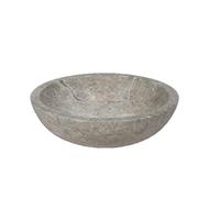 Imso ceramiche - Lavabo Tondo Grigio in marmo - ISLATOGRL