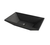 Imso ceramiche - Lavabo Trapezio Basalto Nero - ISLATRABN