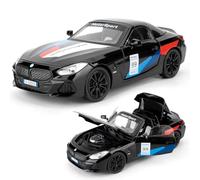 imtfzct 1/24 Z4 modellino auto, suono e luce giocattolo auto con funzione pull back modello da collezione in alluminio, regalo per bambini (nero)