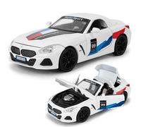 imtfzct 1/24 Z4 modellino auto, suono e luce giocattolo auto con funzione Pull Back, modello da collezione in alluminio, regalo per bambini (bianco